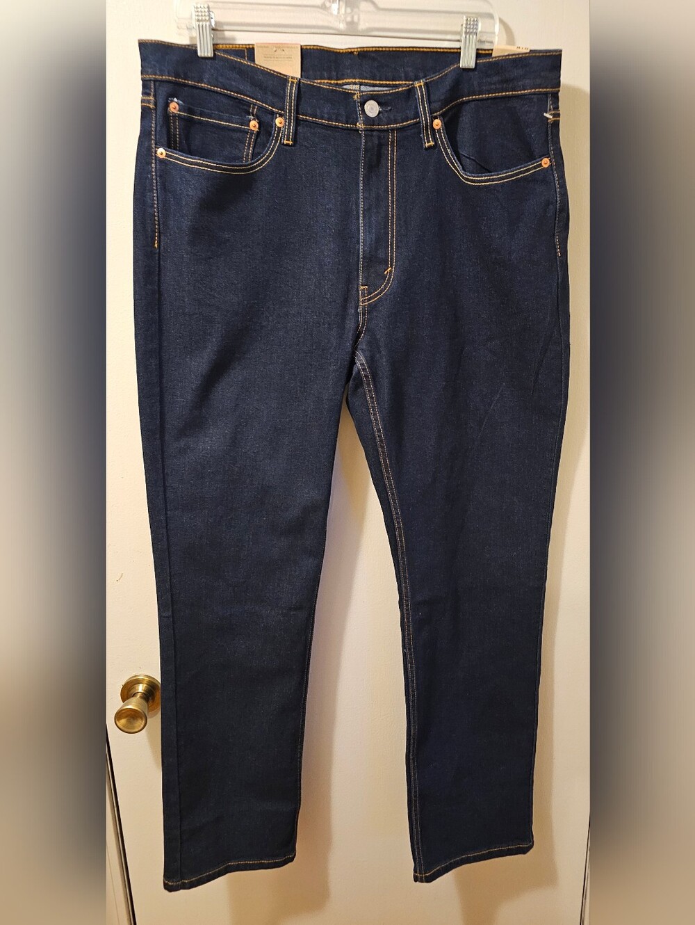 Levi's 514 Straight Fit Stretch Dark Wash Jeans Men's Size 36x32 NWT